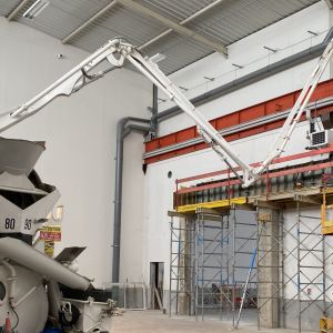 Coulage de la poutre linteau