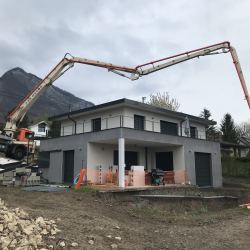 Coulage de la dalle de fond