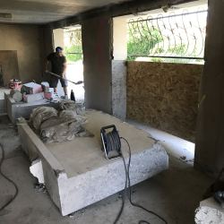 Découpe de blocs béton par sciage diamant