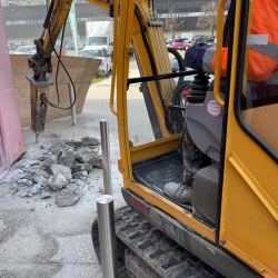 Démolition dallage existant