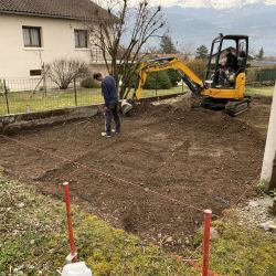 Terrassement pour garage en extension