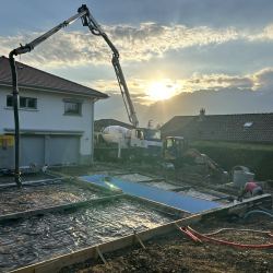 Pompe pour coulage terrasse