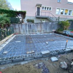 Préparation du dallage