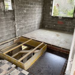 Création d'une trémie pour futur escalier