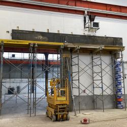 Coffrage de la poutre linteau