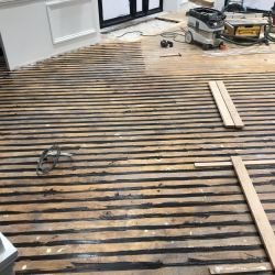 Pose des joints entre lames