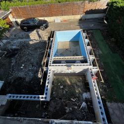 Construction des murs